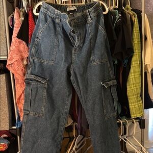 Vintage Denim Cargo Pants
